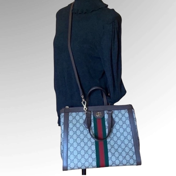 A125- 💯 % authentic Gucci Ophidia MEDIUM tote bag - Picture 15 of 15
